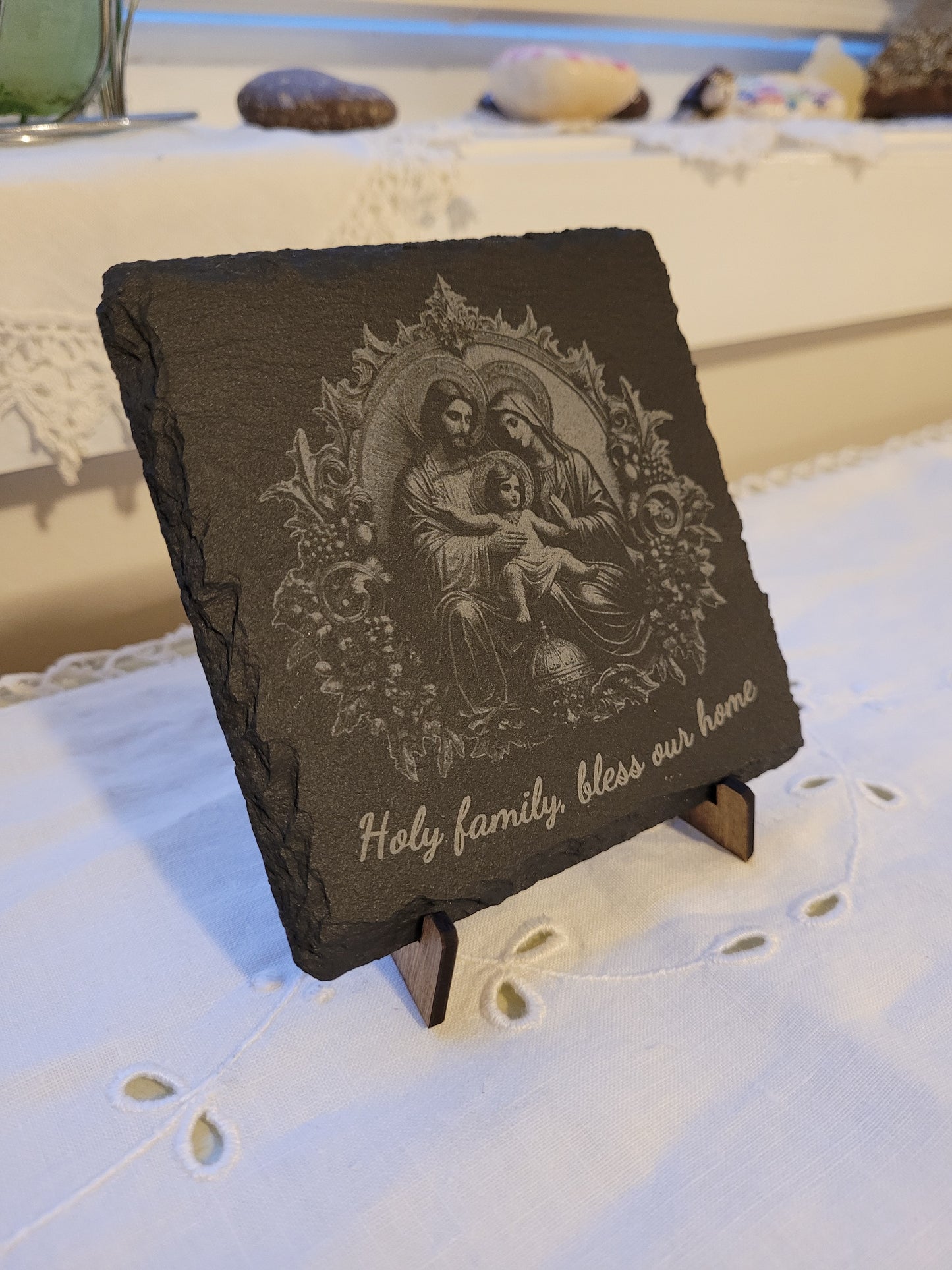 Laser Engraved Slate Plaque - Christian Gift